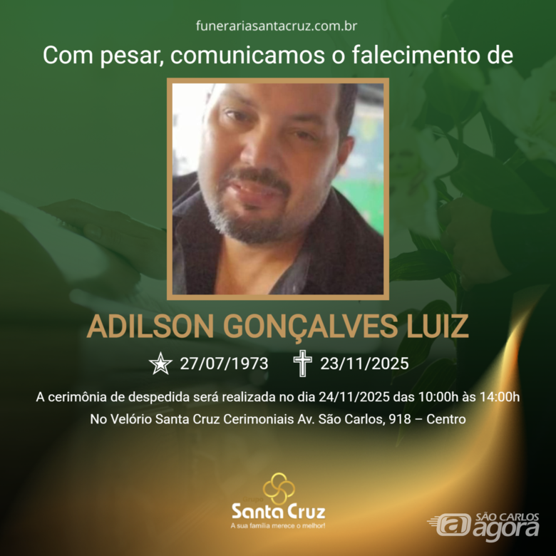 Grupo Santa Cruz informa notas de falecimento  - 