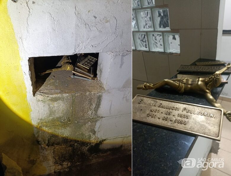 Guarda Municipal flagra homem furtando peças de bronze no cemitério Nossa Senhora do Carmo - Crédito: divulgação