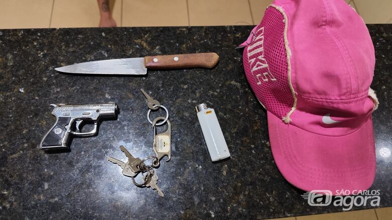 Comerciante reage e imobiliza assaltante durante tentativa de roubo em Ibaté - Crédito: Maycon Maximino 