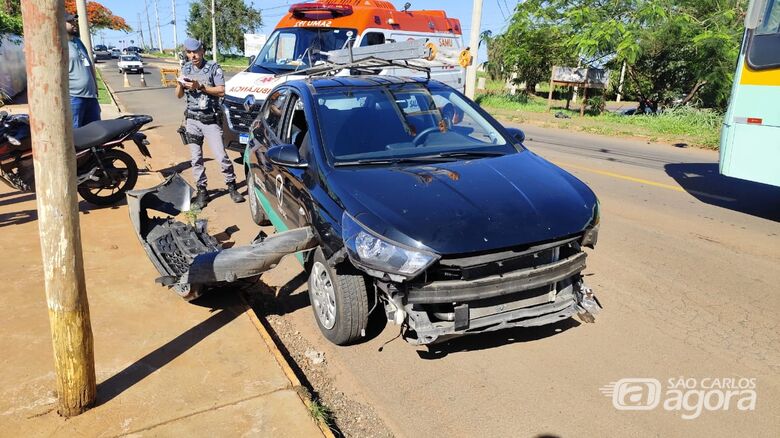 Veiculo envolvido na colisão - Crédito: Maycon Maximino