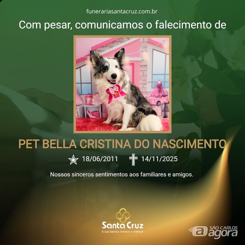 Homenagem do Grupo Santa Cruz a Pet Bella - 