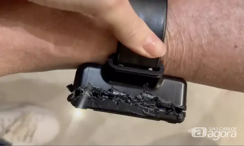 Bolsonaro usou solda para tentar abrir tornozeleira - Crédito: Divulgação 