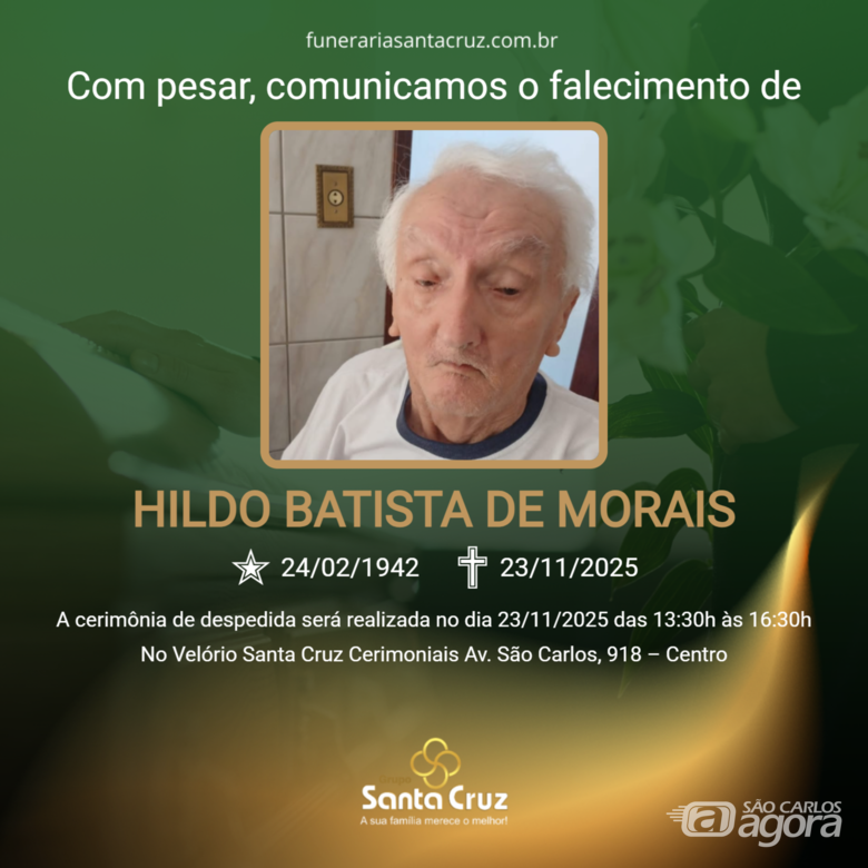 Grupo Santa Cruz informa nota de falecimento  - 