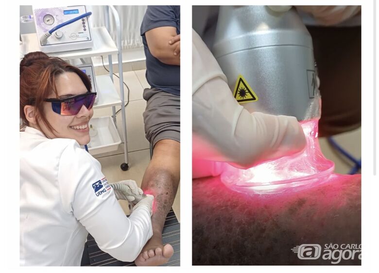 Terapia inovadora para tratamento de feridas: vacuoterapia com laser - Crédito: Divulgação 