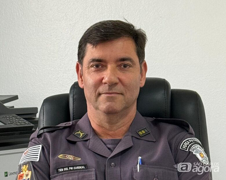 O tenente coronel Alexandre Cardeal: "Esses resultados positivos são frutos da integração com as Prefeituras e com os órgãos de segurança dos Municípios e Estado" - Crédito: divulgação