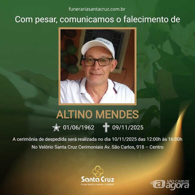 Grupo Santa Cruz informa nota de falecimento  - 