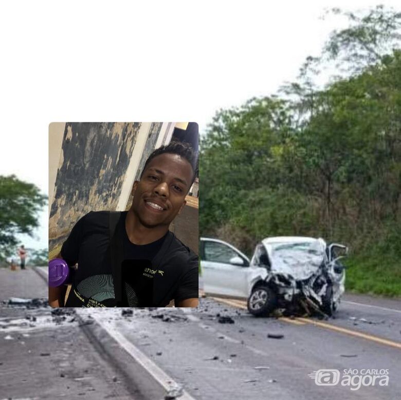 Atleta corredor de Américo morre após colisão frontal entre dois carros na SP-425 em Clementina - Crédito: Foto: Trio Agência de Notícias/Montagem Flavio Fernandes/São Carlos Agora