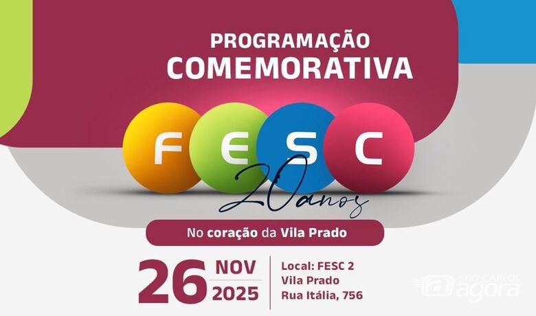 FESC Vila Prado celebra 20 anos com programação especial no dia 26 de novembro -