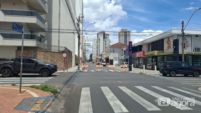 Trechos do Centro permanecem interditados nesta quinta para conclusão de obra -