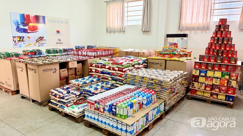 Gincana do Colégio Adventista arrecada cerca de 6 toneladas de alimentos  - Crédito: Divulgação 