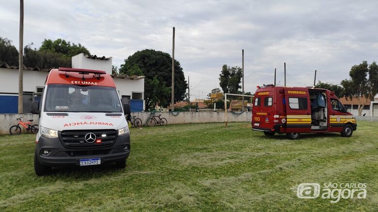 Equipes no local do ocorrido - Crédito: arquivop