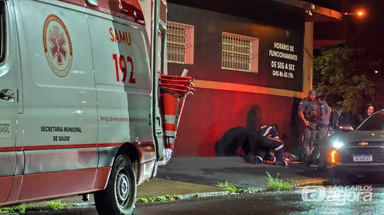 Colisão entre carro e moto deixa motociclista ferido na vilã Marcelino - Crédito: Maycon Maximino