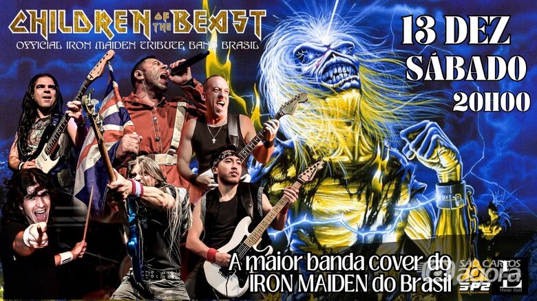 Children of the Beast celebra 32 anos como cover oficial do Iron Maiden com show em São Carlos -