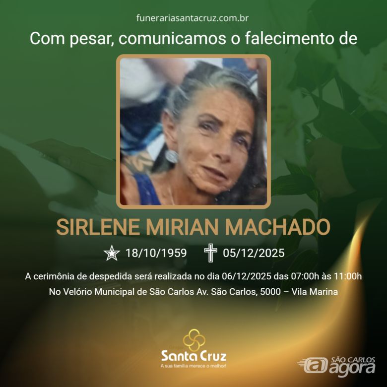 Grupo Santa Cruz informa notas de falecimento e convites de missa - 