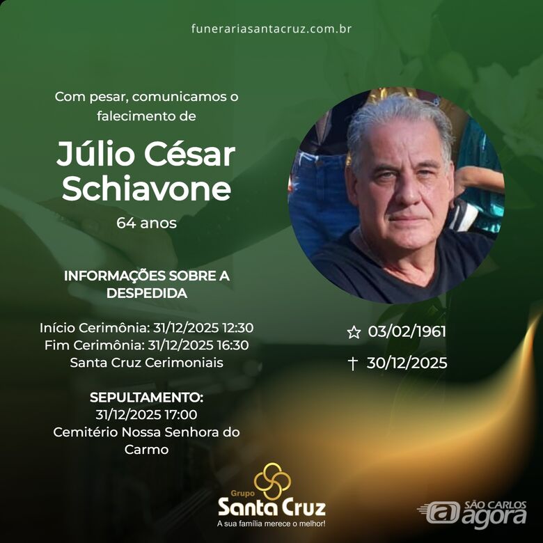 Grupo Santa Cruz informa nota de falecimento - 