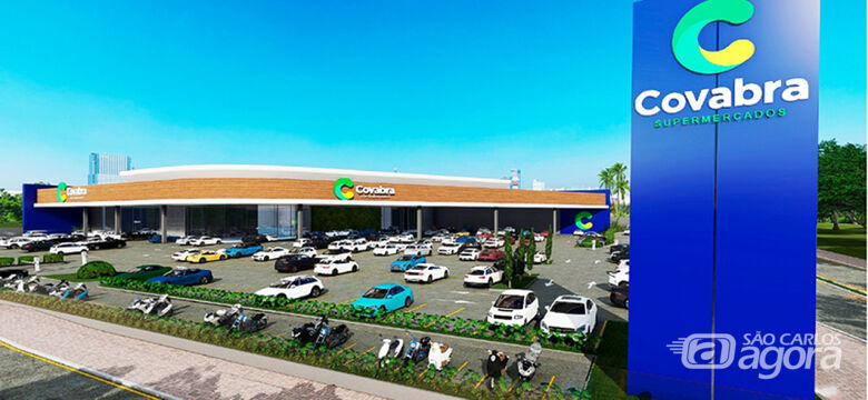 Supermercado Covabra: investimento deve gerar entre 200 a 300 empregos em São Carlos  - Crédito: divulgação 