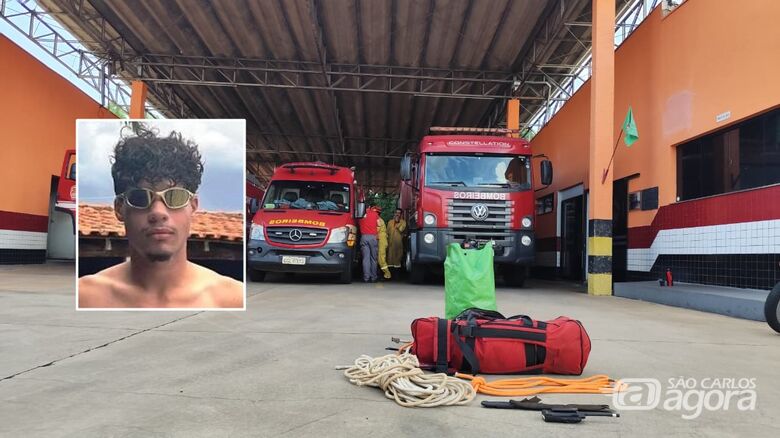 Com apoio dos Bombeiros de São Carlos, corpo de jovem é encontrado em represa - Crédito: Maycon Maximino