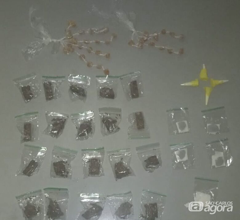 GCM apreende drogas durante patrulhamento em Ibaté - 