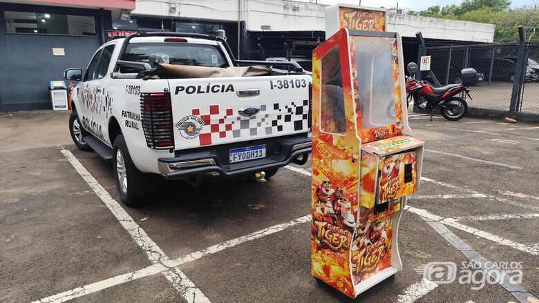 PM encontra caça-níquel em bar no Antenor Garcia  - Crédito: SCA