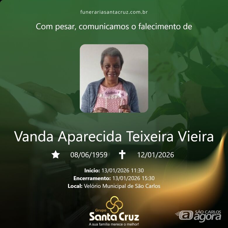 Grupo Santa Cruz informa nota de falecimento -