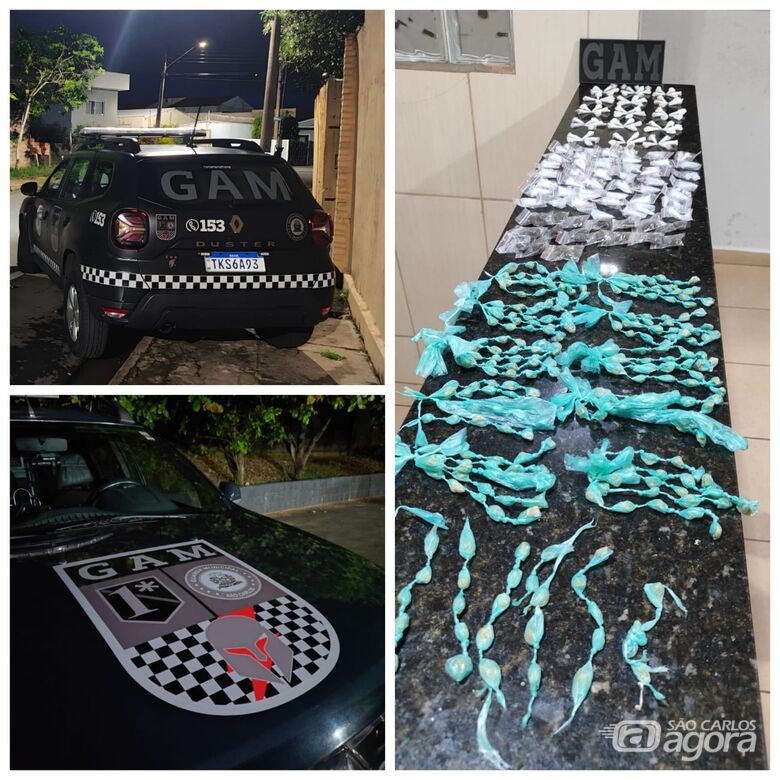 GAM apreende grande quantidade de drogas no Jacobucci  - 