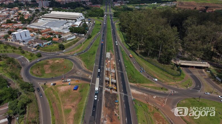 Obras na SP-310 interditam pista sob viaduto da UFSCar a partir de segunda-feira - 