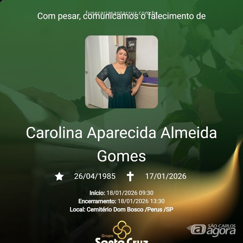 Grupo Santa Cruz informa notas de falecimento  - 