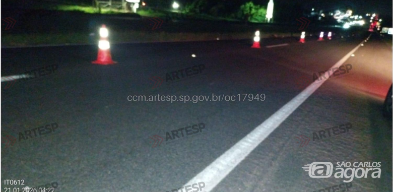 Pedestre morre atropelado na SP-330 - Crédito: Artesp