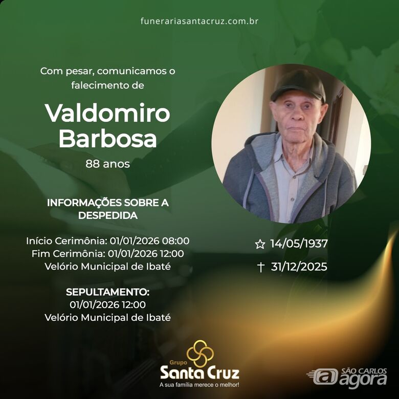 Grupo Santa Cruz informa nota de falecimento  - 