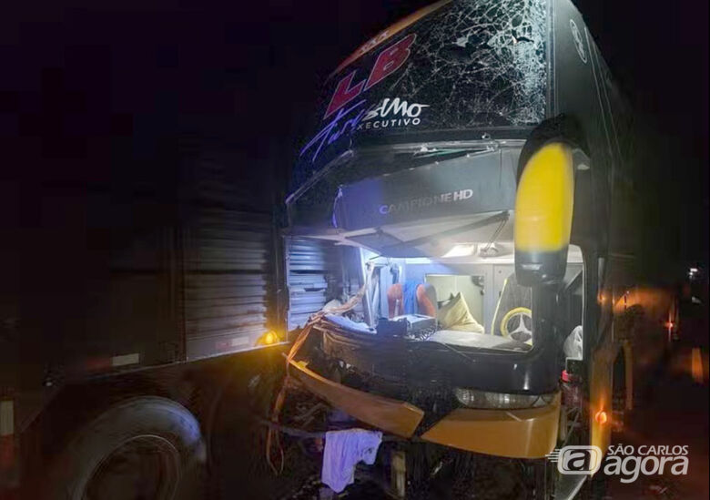 Acidente envolvendo ônibus que transportava time que disputou Copinha deixa um morto - Crédito: divulgação PRF