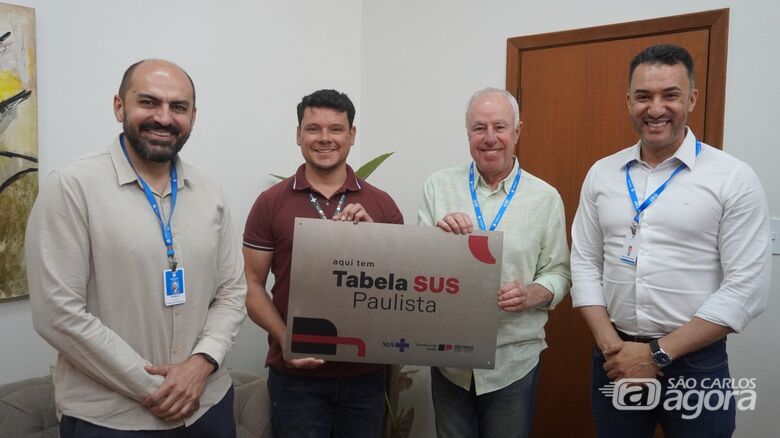 Santa Casa recebe placa da Tabela SUS Paulista -