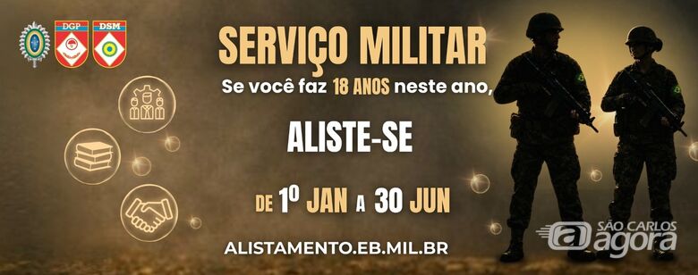 Alistamento Militar 2026 começa em janeiro e segue até junho - 