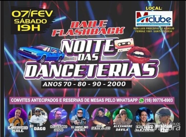 Festa Flash Back promete reviver as grandes danceterias dos anos 70, 80, 90 e 2000 - 