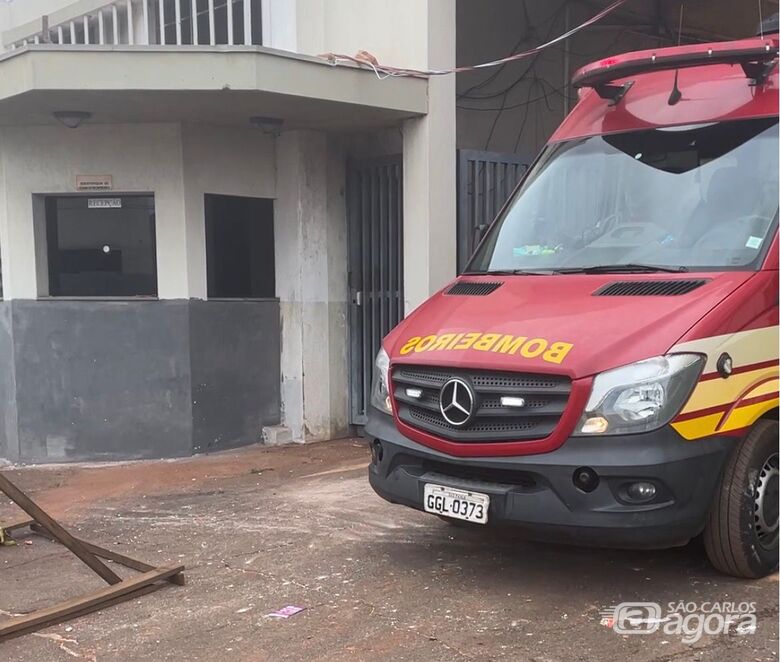 Corpo de Bombeiros deixando o local - Crédito: SCA