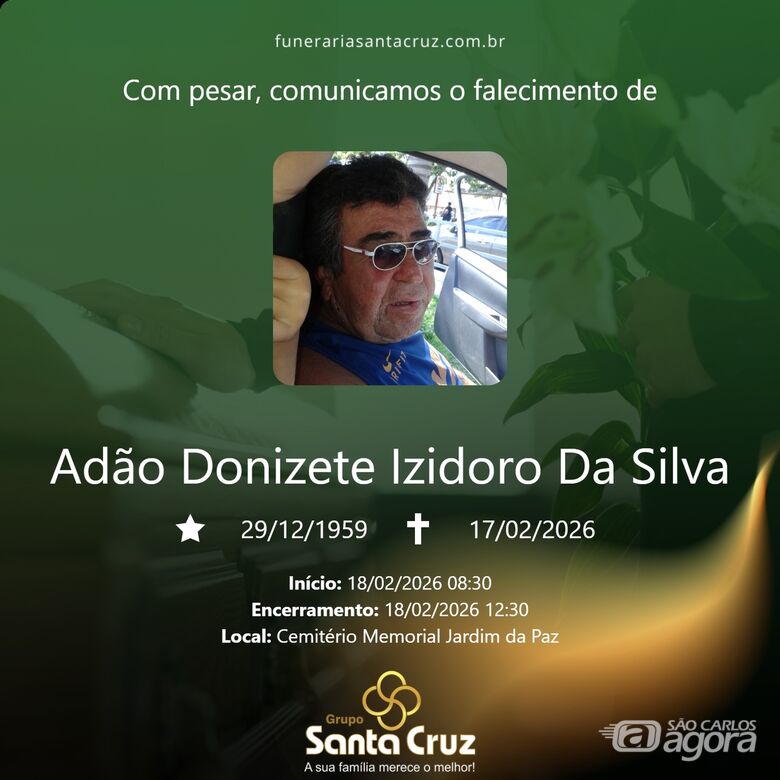 Grupo Santa Cruz informa notas de falecimento - 