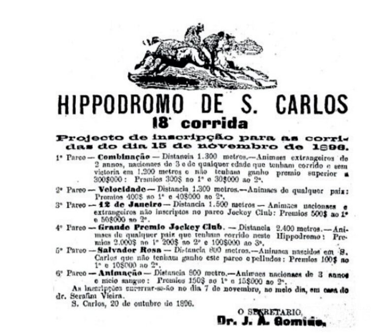 Jockey Club nascia em São Carlos há 132 anos - 