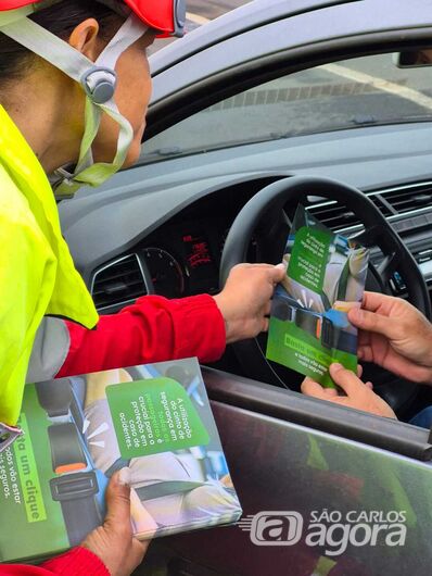 Ecovias Noroeste Paulista realiza "Vá Seguro, Motorista" em São Carlos - Crédito: divulgação