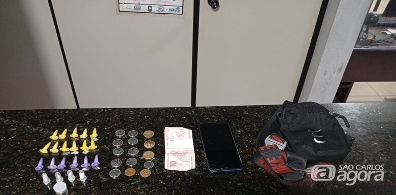 PM e GM prendem suspeito por tráfico de drogas em Ibaté - 