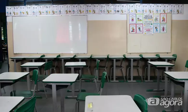 Sala de aula: O sindicato orienta que professores prejudicados pela avaliação "semáforo" procurem os jurídicos das subsedes para ações individuais - Crédito: divulgação