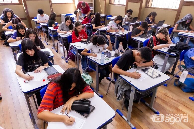 Saresp é avaliação externa anual da redução básica paulista; escolas de São Carlos mostram salto no desempenho dos estudantes  - Crédito: Foto: Governo de São Paulo/Divulgação/ Agência SP