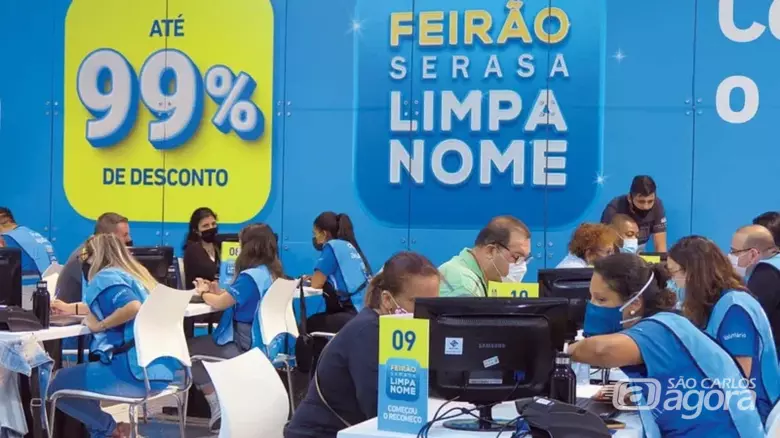 Feirão Limpa Nome. Foto: Divulgação/ Serasa - 