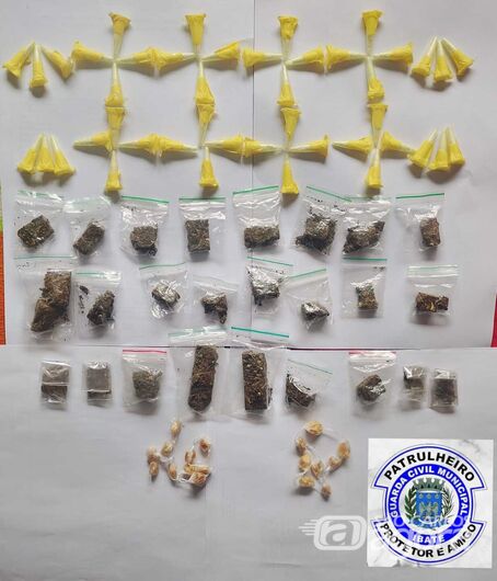 Guarda Municipal apreende drogas após homem fugir em Ibaté - Crédito: Foto: Divulgação/GCM