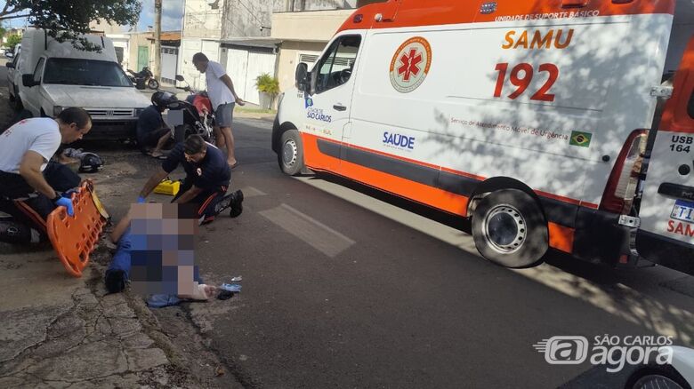 Colisão entre motocicletas deixa dois feridos no São Carlos VIII - 