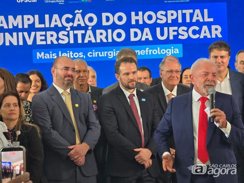 "São Carlos por Elas" ganha destaque durante visita de Lula, e Lucão reforça pauta em evento - Crédito: divulgação