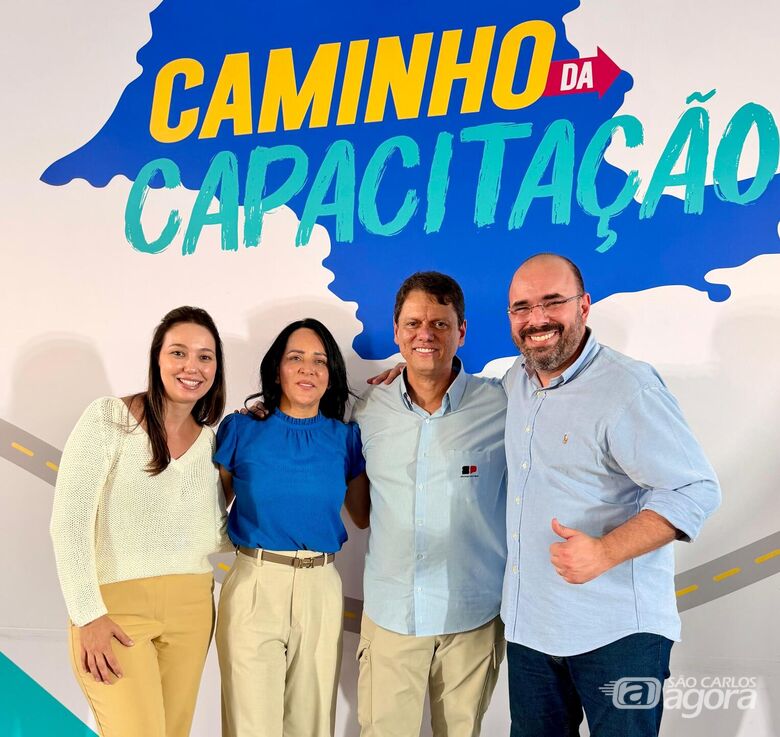 Tarcísio reafirma apoio a obras contra enchentes em São Carlos durante evento - Crédito: divulgação