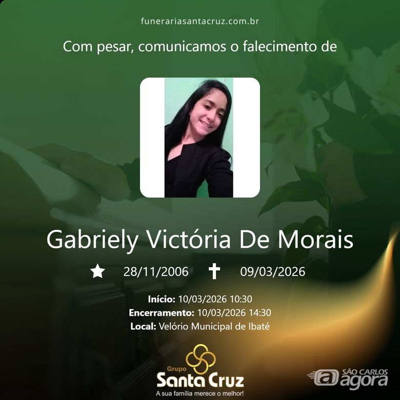 Grupo Santa Cruz informa nota de falecimento  - 