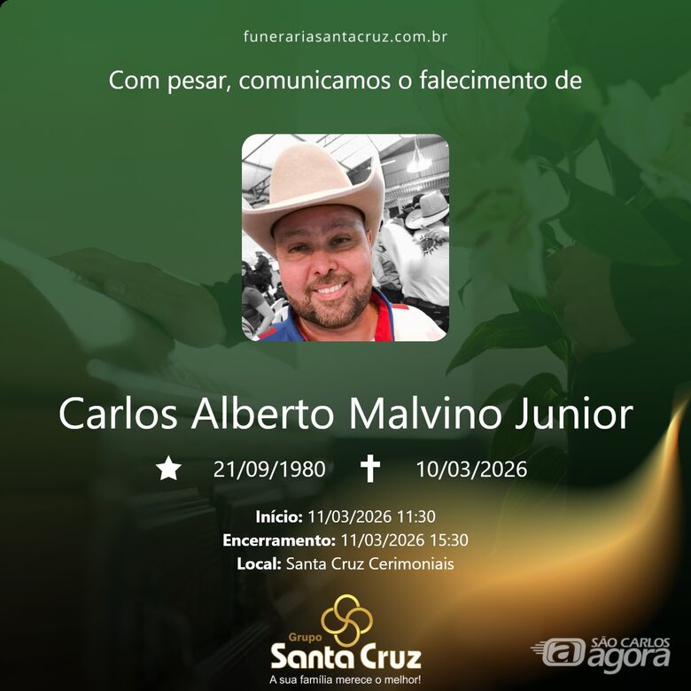 Grupo Santa Cruz informa nota de falecimento - 