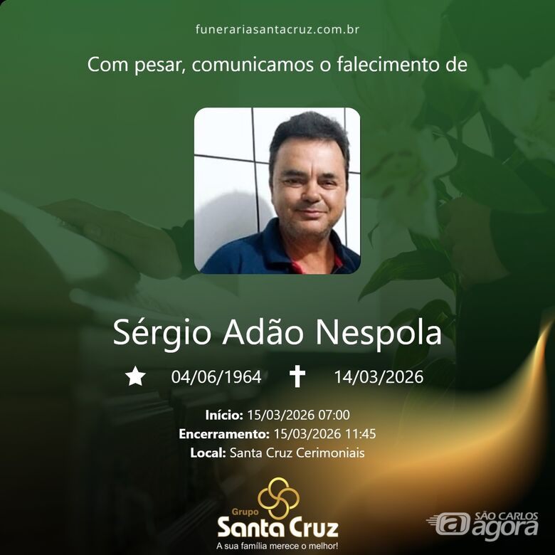 Grupo Santa Cruz informa notas de falecimento - 