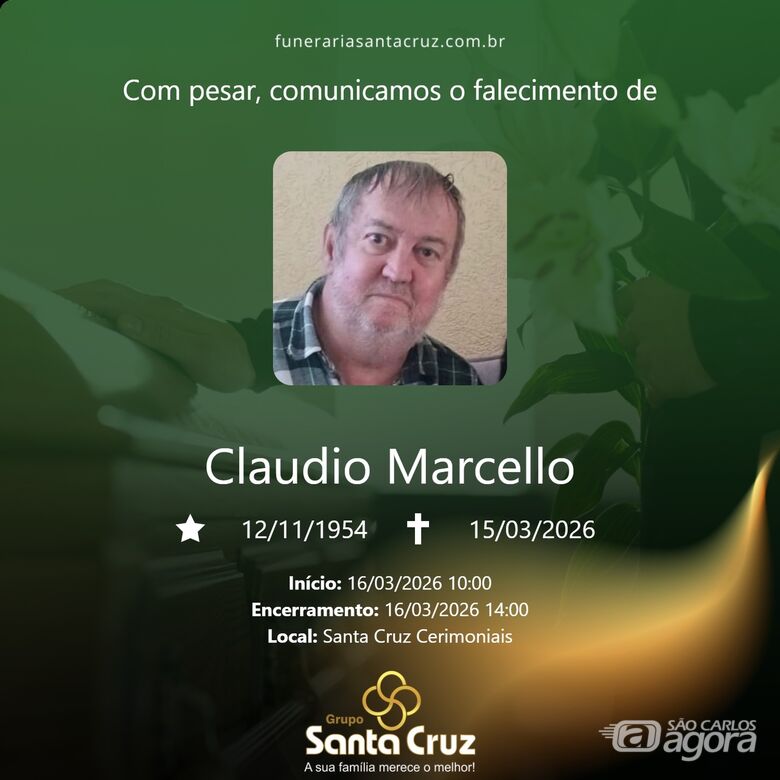 Grupo Santa Cruz informa notas de falecimento - 