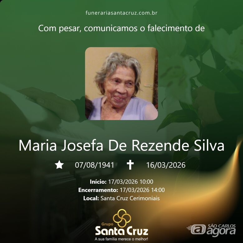 Grupo Santa Cruz informa notas de falecimento - 